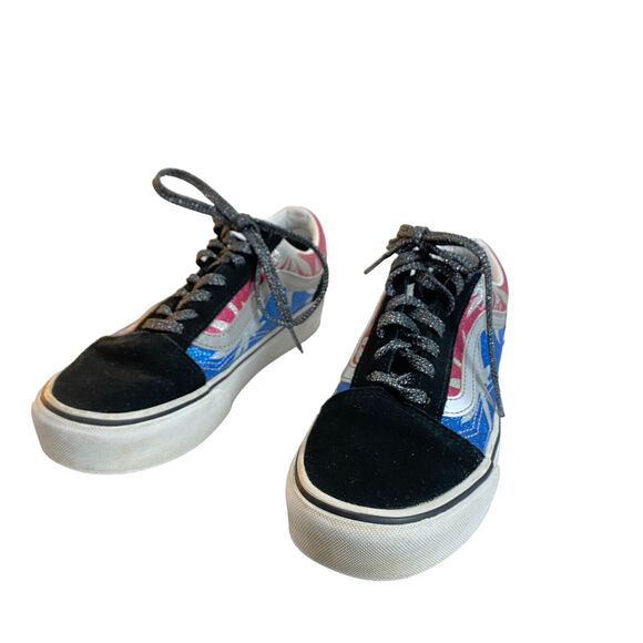 VANS Old Skool Canvas Skateboarding Platform After Dark Womens Size 7 - Picture 11 of 16